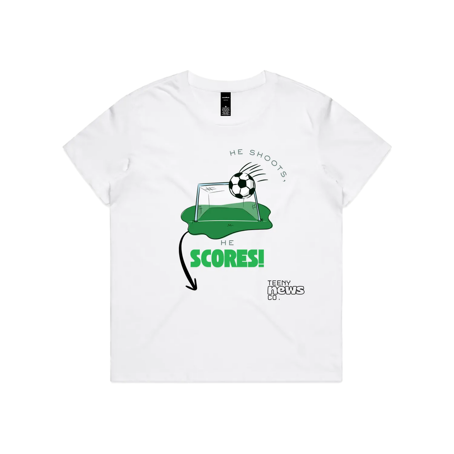 White front flat lay