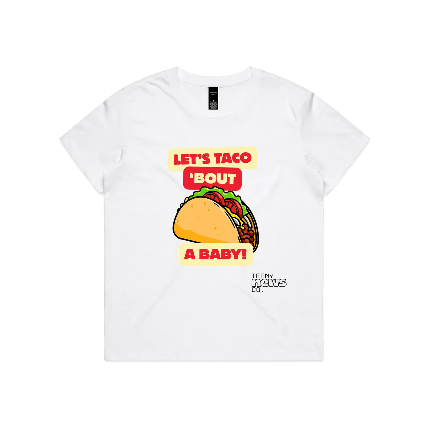 White front flat lay