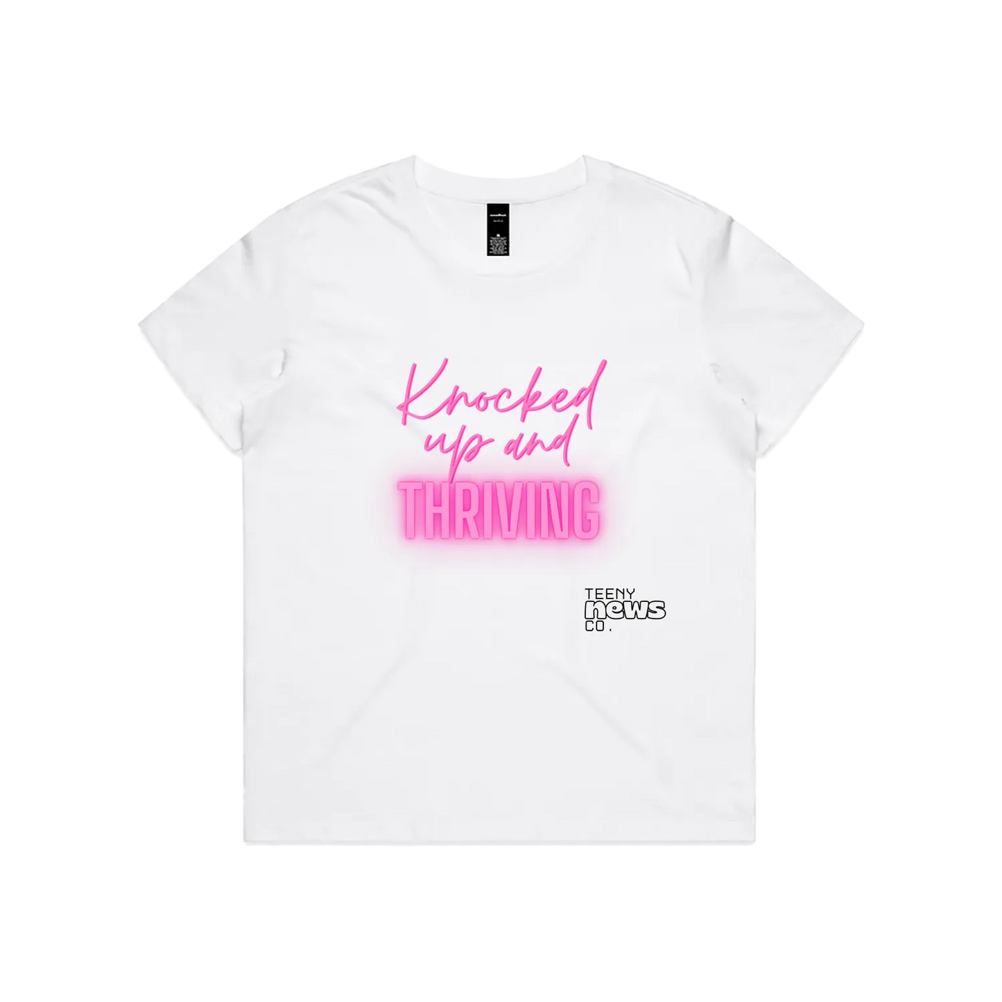 White front flat lay