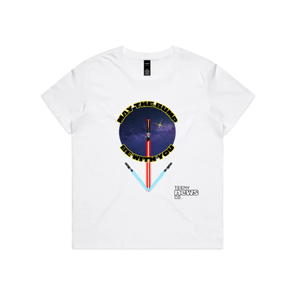 White front flat lay