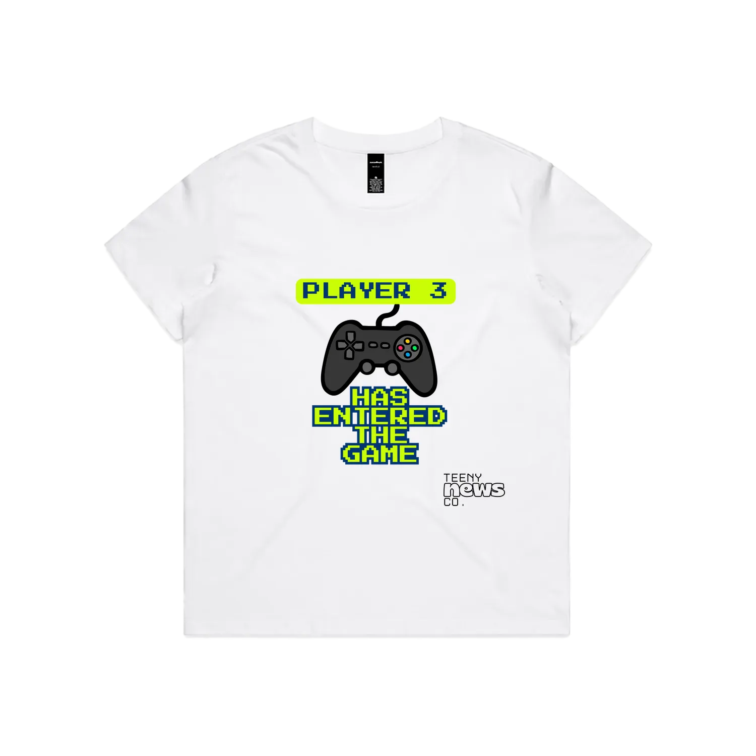 White front flat lay