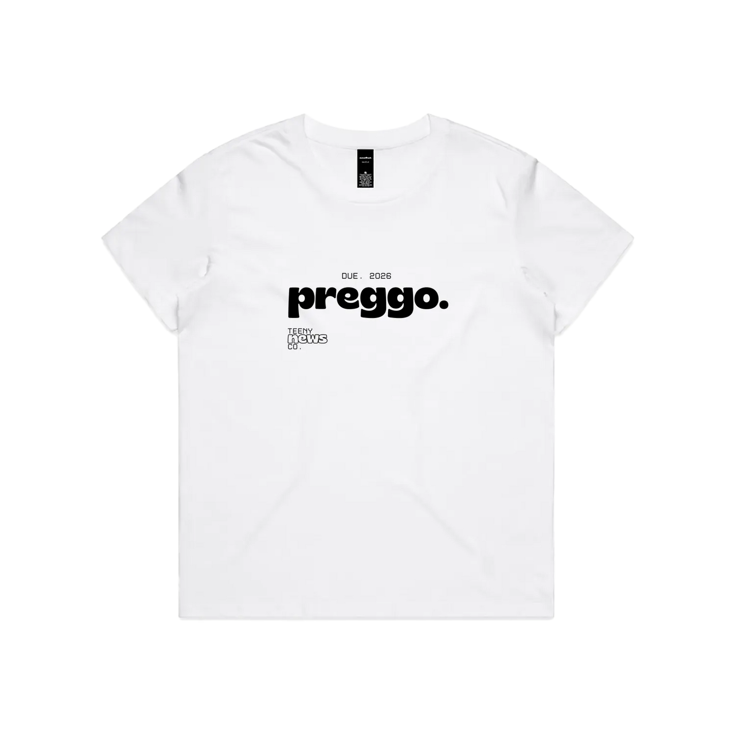 White front flat lay