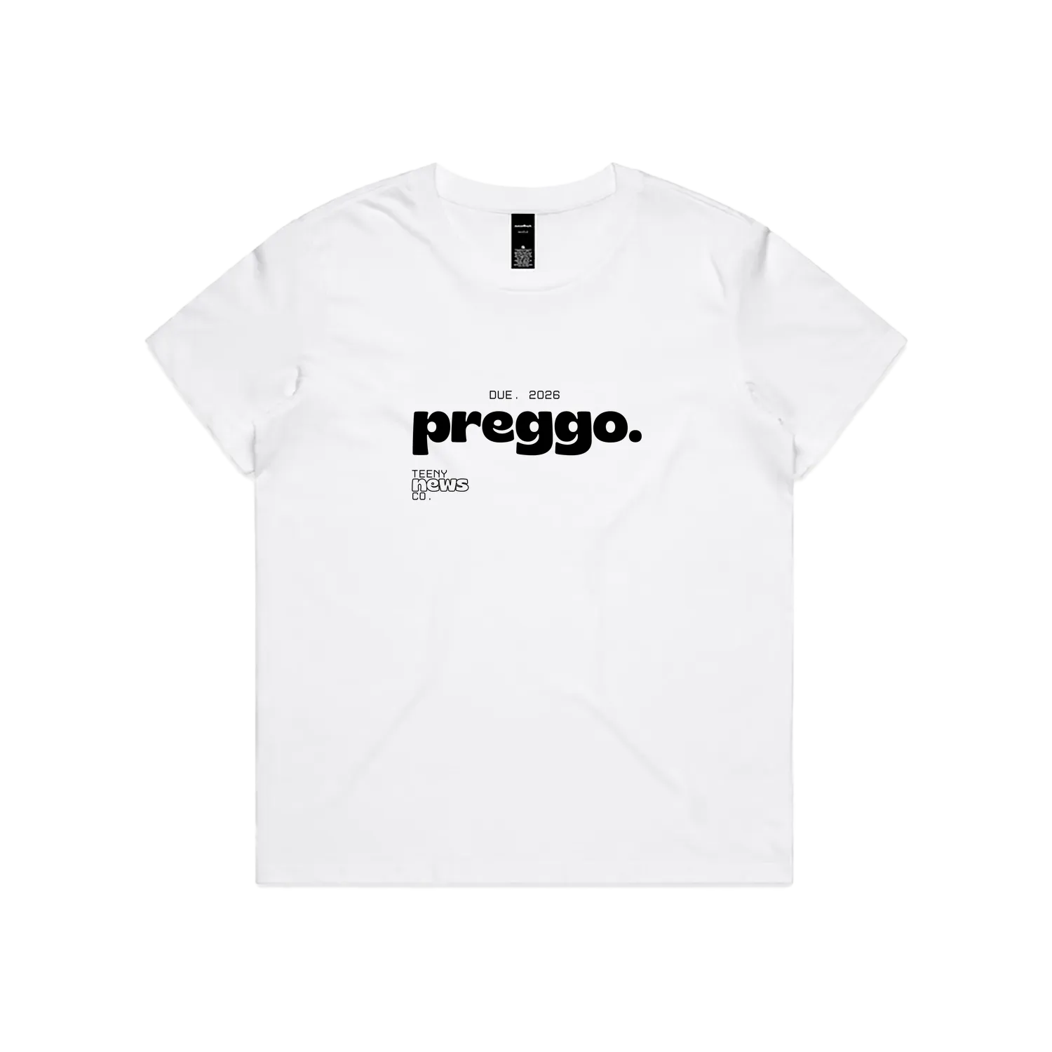 White front flat lay