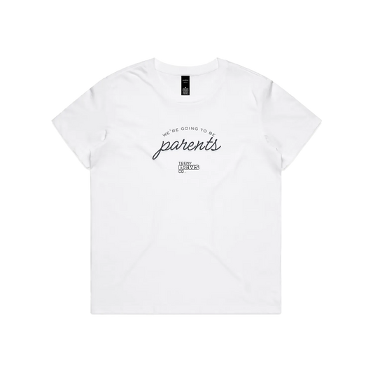 White front flat lay