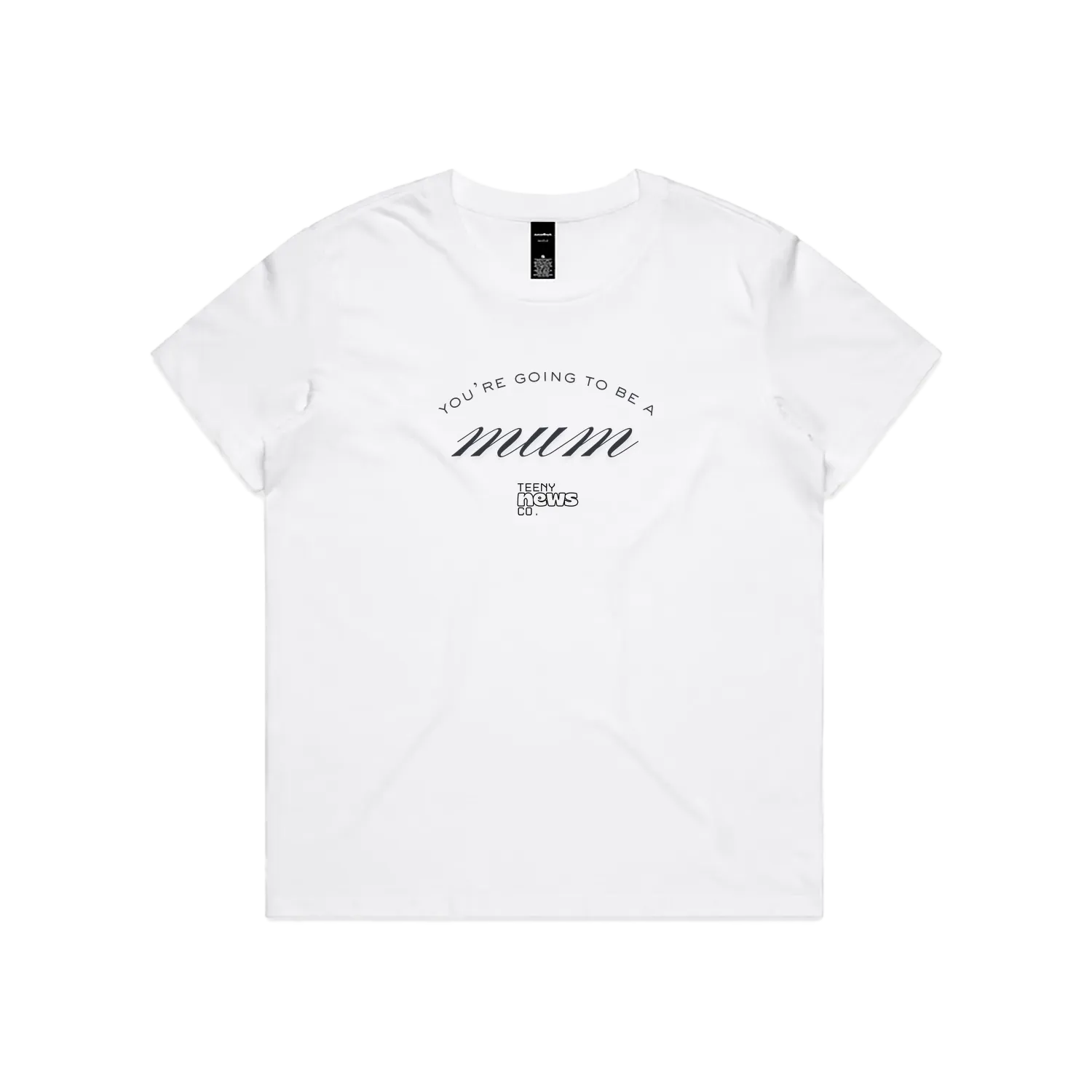 White front flat lay