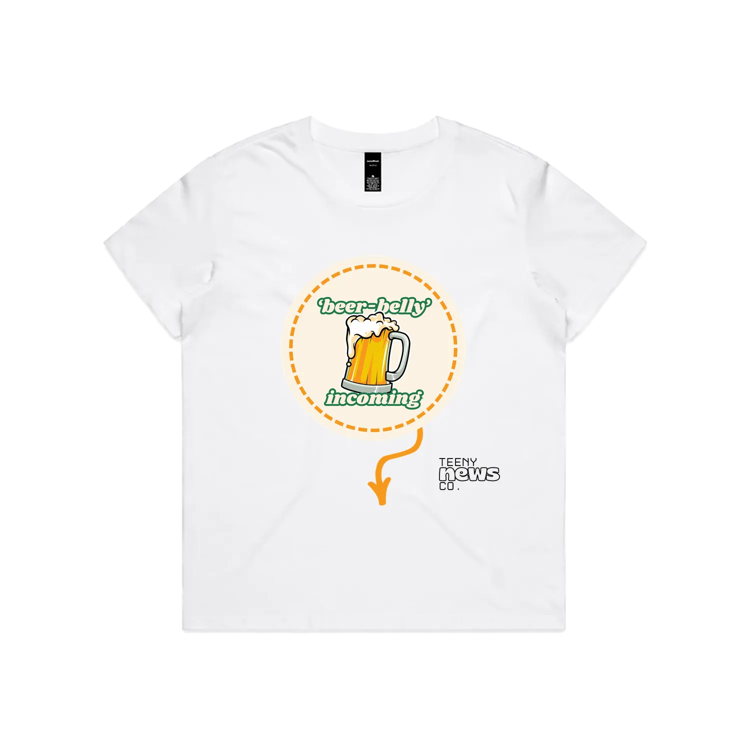 White front flat lay